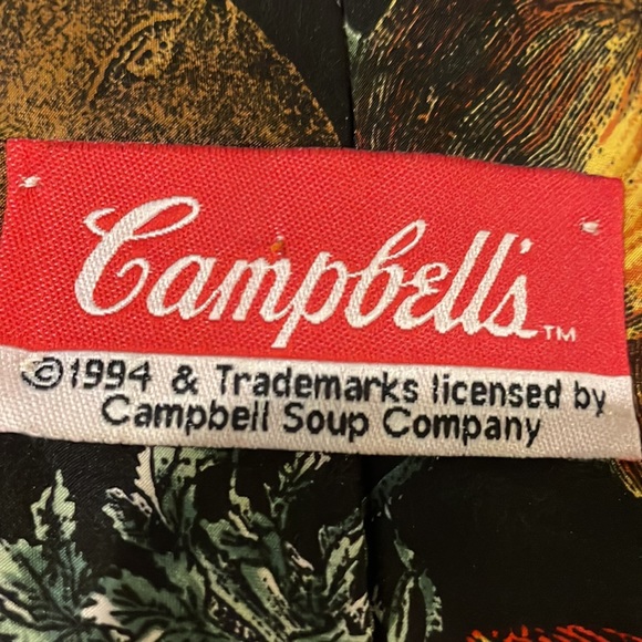 Campbell's Soup Vintage Silk Tie - Picture 7 of 7